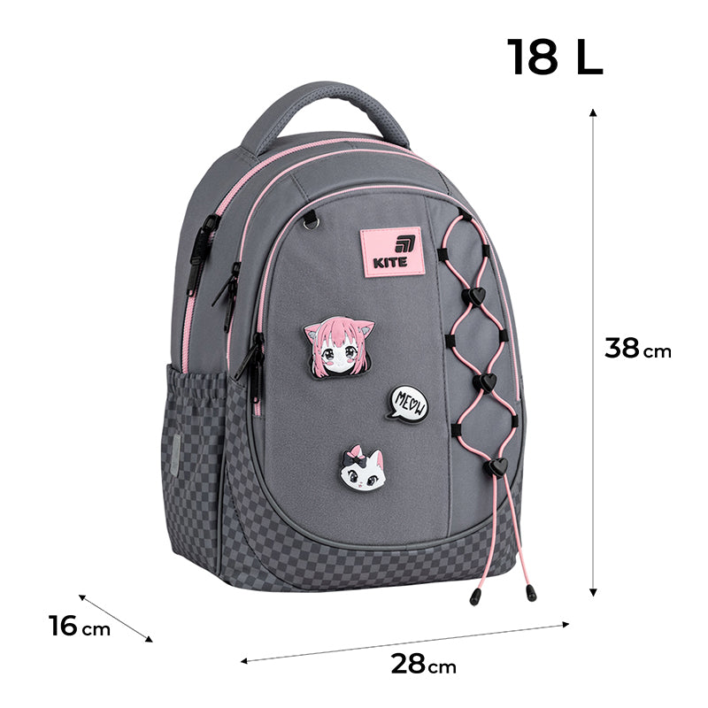 Рюкзак шкільний Kite Education Meow K26-700M-3