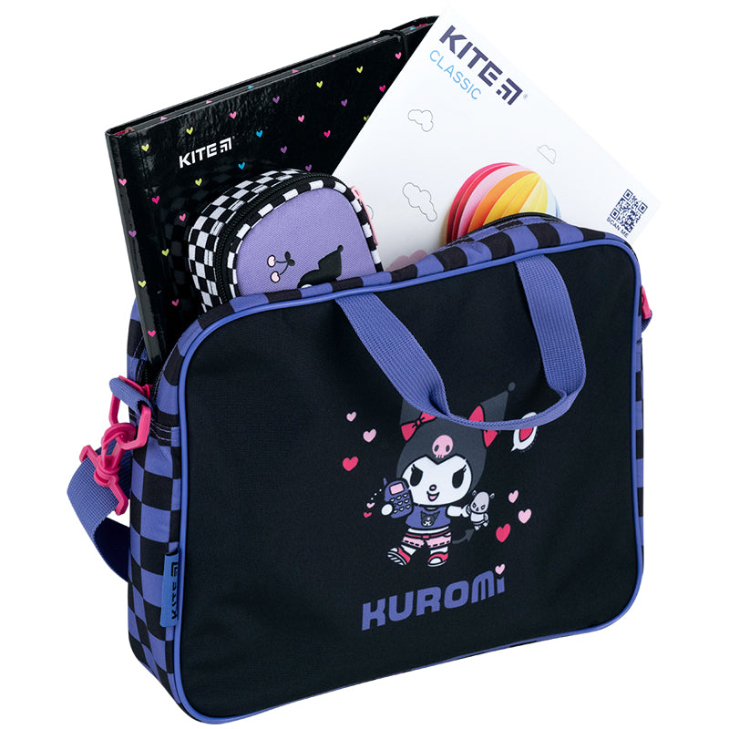 School textile bag Kite Kuromi HK26-589-1
