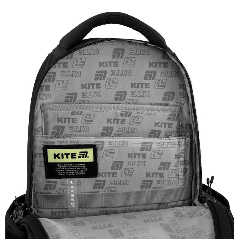 Backpack Kite Education teens Black&Charm K26-2578M-1