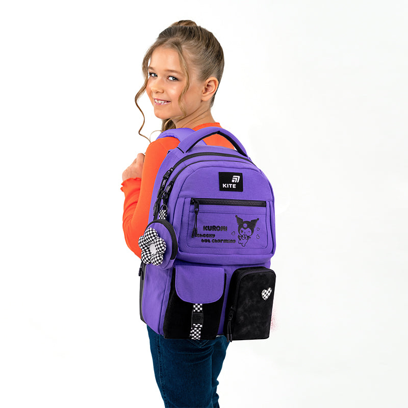 Backpack Kite Education teens Kuromi HK26-2587M-1