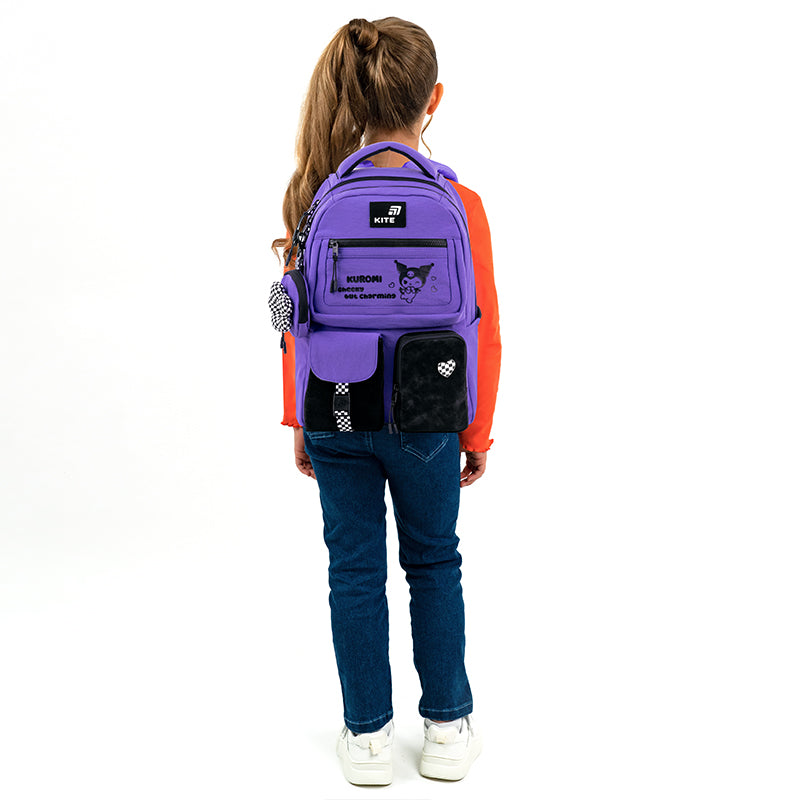 Backpack Kite Education teens Kuromi HK26-2587M-1