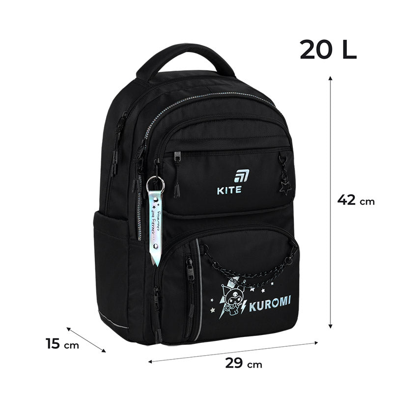 Backpack Kite Education teens Kuromi HK26-2594M