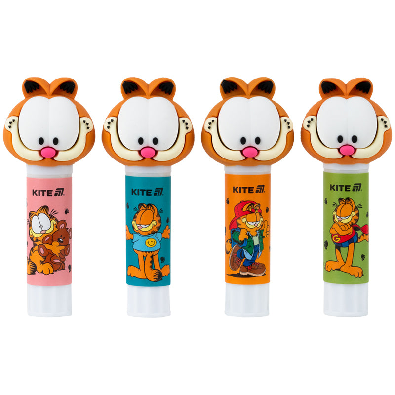 Клей-олівець PVP Kite Garfield GF26-131, з фігурним ковпачком