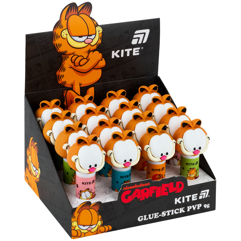Клей-олівець PVP Kite Garfield GF26-131, з фігурним ковпачком