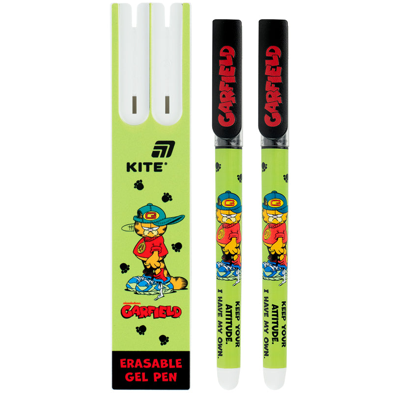 Gel pen "write-erase" Kite Garfield GF26-069, blue, 2 pcs in a case
