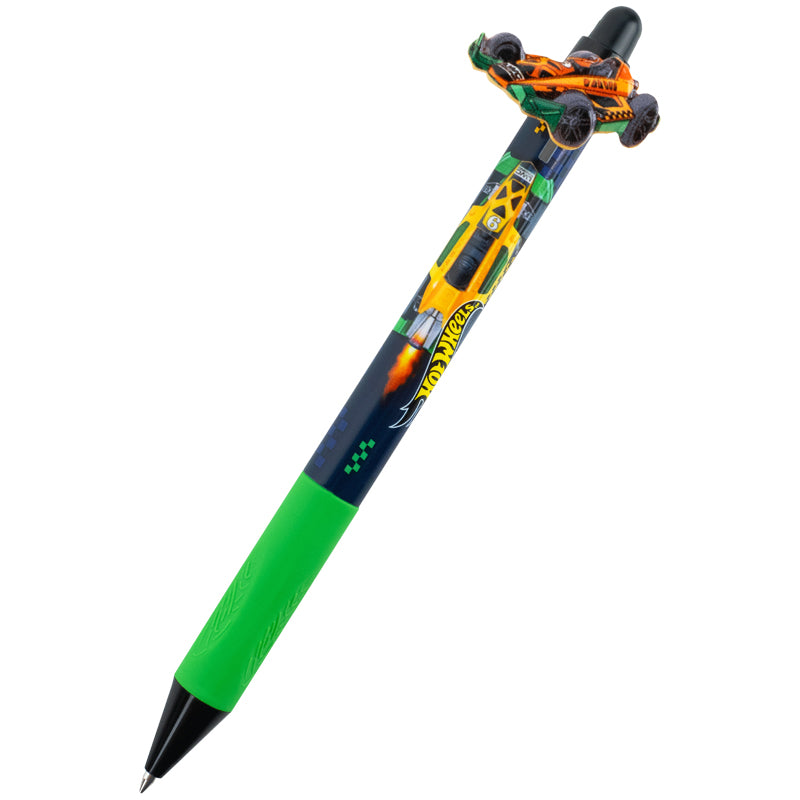 Ballpoint pen Kite Hot Wheels HW26-393, retractable, blue