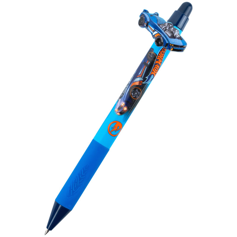 Ballpoint pen Kite Hot Wheels HW26-393, retractable, blue
