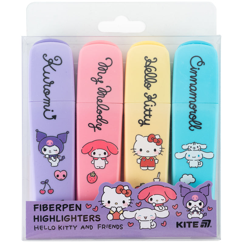 Highlighter Kite Hello Kitty and friends HK26-444, set of 4 colors