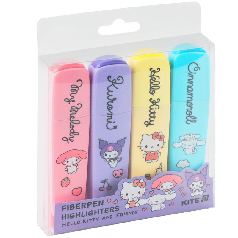 Highlighter Kite Hello Kitty and friends HK26-444, set of 4 colors