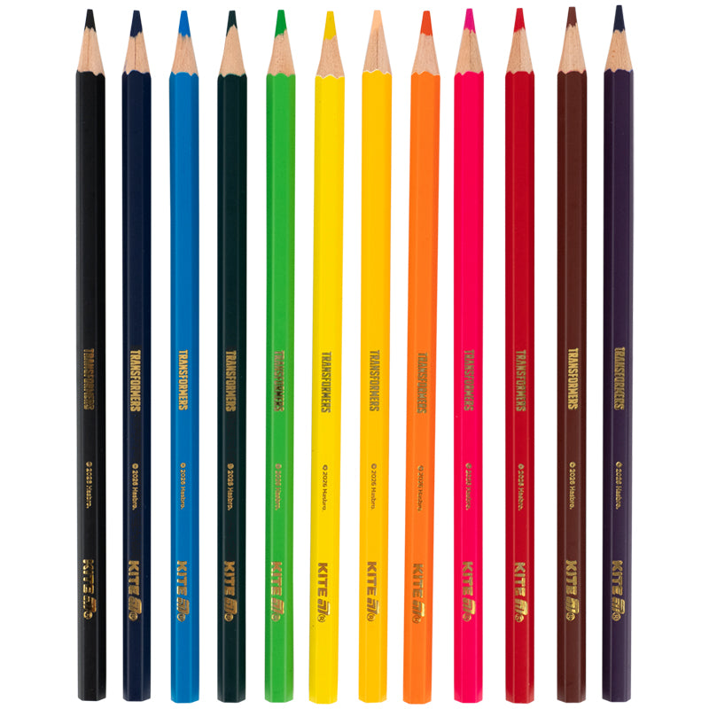 Color pencils Kite Transformers TF26-051, 12 pcs.