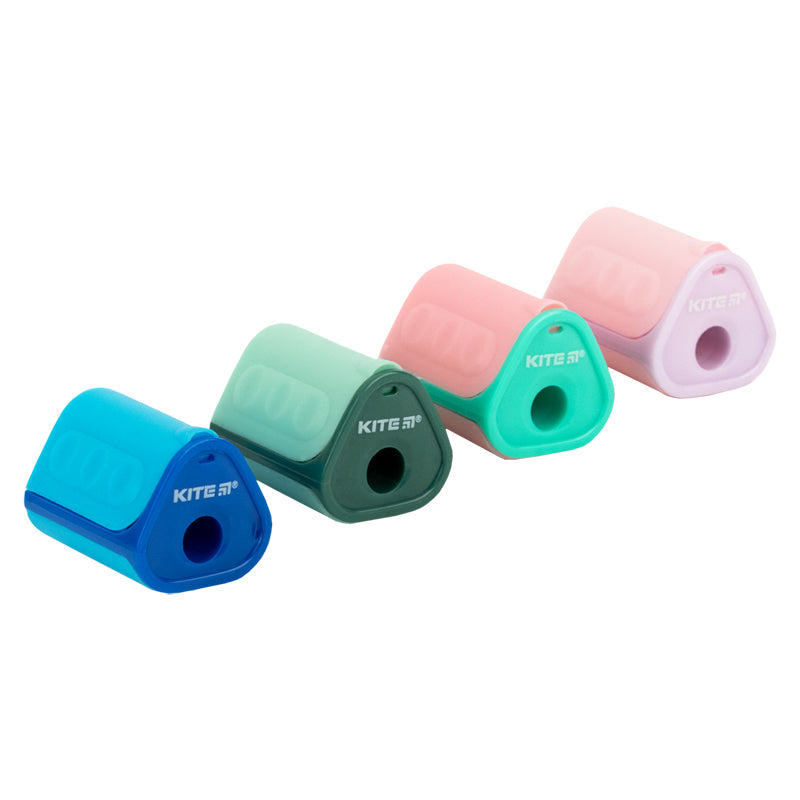 Pencil sharpener with container Kite Twist K26-120, assorted