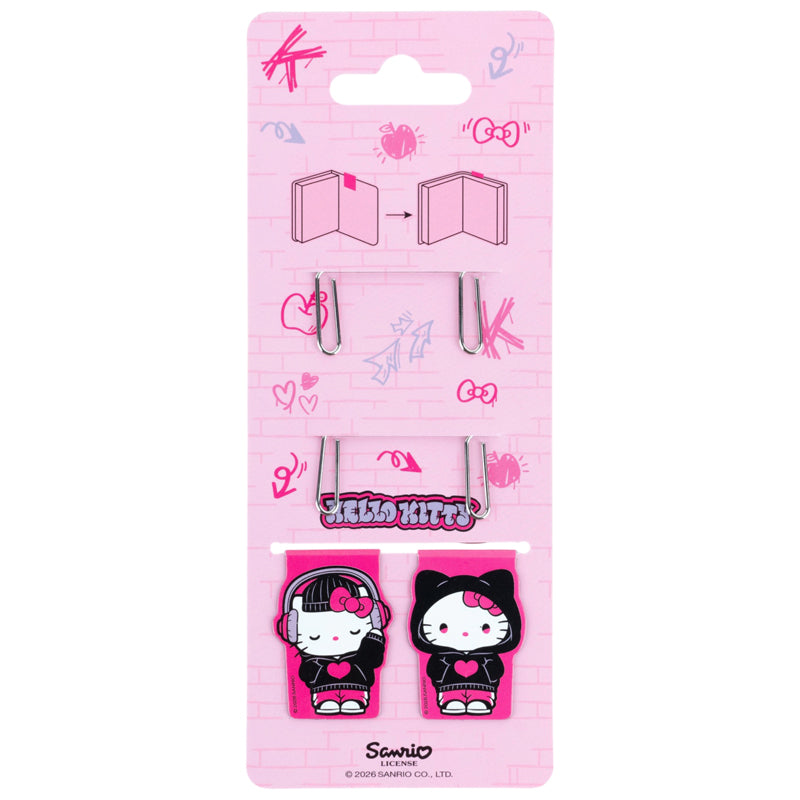 Набір магнітних закладок з фігурними скріпками Kite Hello Kitty HK26-495