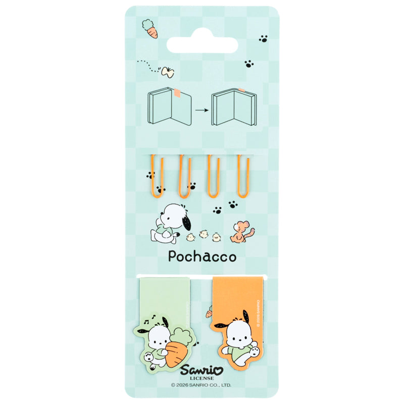 Set of magnetic bookmarks with shaped clips Kite Pochacco PC26-495