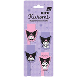 Set of magnetic bookmarks with ribbon Kite Kuromi HK26-497-2
