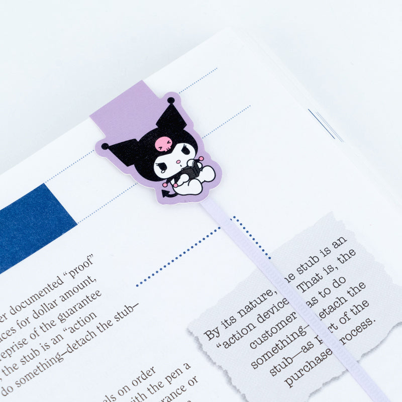 Set of magnetic bookmarks with ribbon Kite Kuromi HK26-497-2