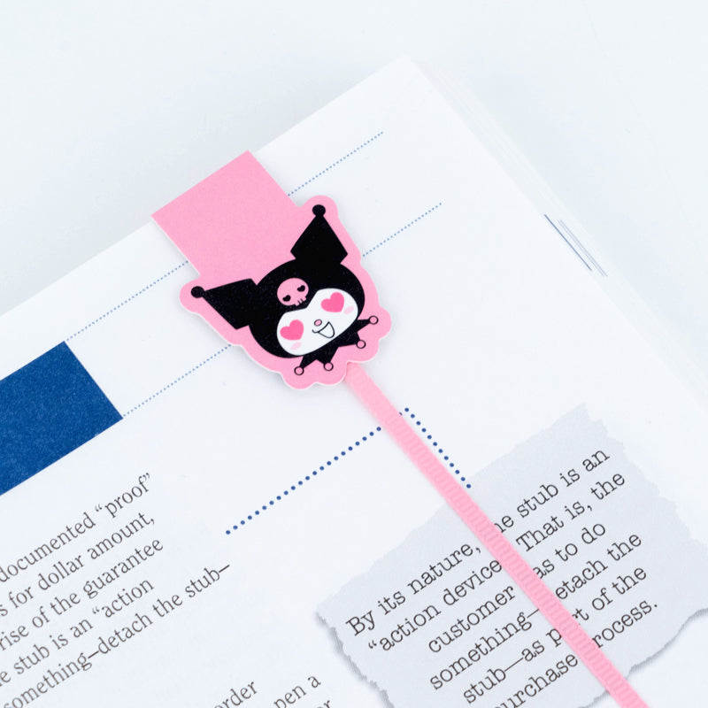 Set of magnetic bookmarks with ribbon Kite Kuromi HK26-497-2
