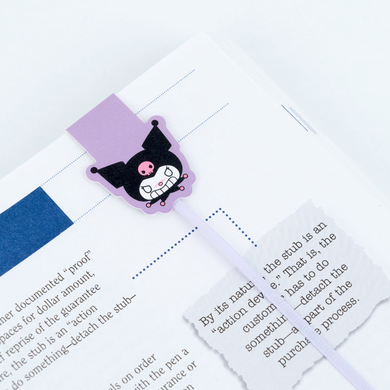 Set of magnetic bookmarks with ribbon Kite Kuromi HK26-497-2