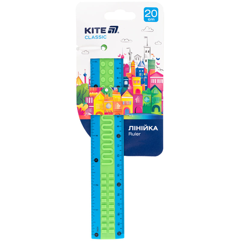 Лінійка пластикова Kite Classic K-1268-4, 20 см