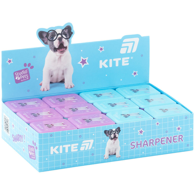 Точилка з контейнером прямокутна Kite Studio Pets SP26-116
