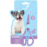 Ножиці дитячі з гумовими вставками і малюнком на лезі Kite Studio Pets SP26-148, 13 см