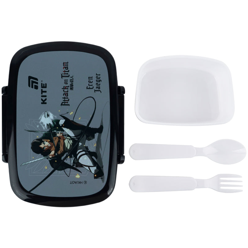 Lunchbox with fork and spoon Kite Attack on Titan,  AT26-163