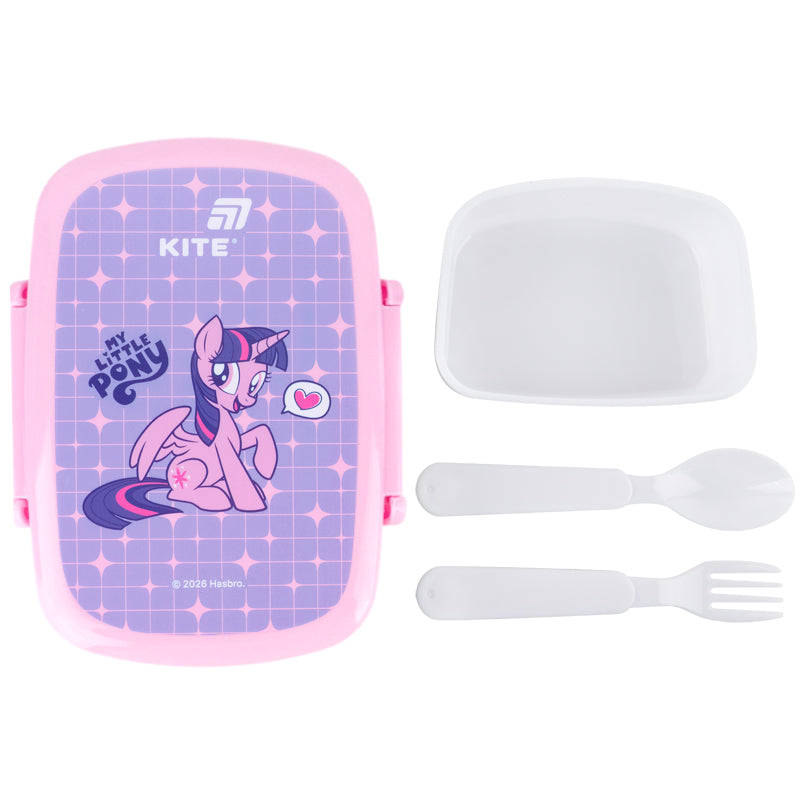 Lunchbox with fork and spoon Kite My Little Pony,  LP26-163, 750 ml