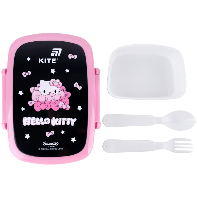 Lunchbox with fork and spoon Kite Hello Kitty,  HK26-163-1, 750 ml