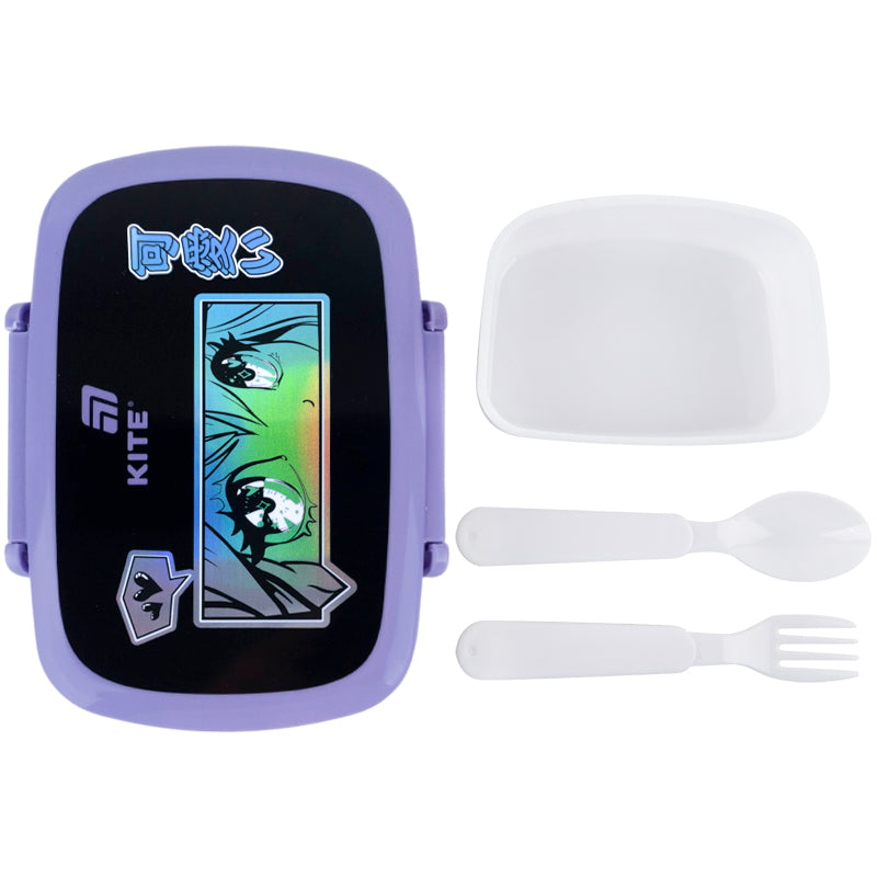 Lunchbox with fork and spoon Kite Anime Dream,  K26-163-2