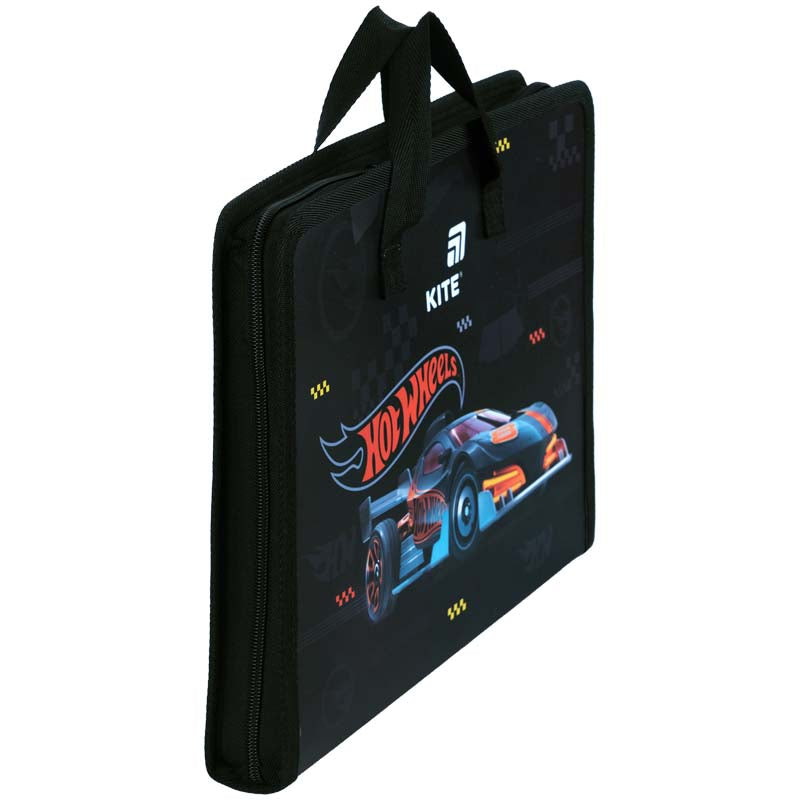Folder-briefcase with zipper Kite Hot Wheels HW26-202, 1 compartment, A4