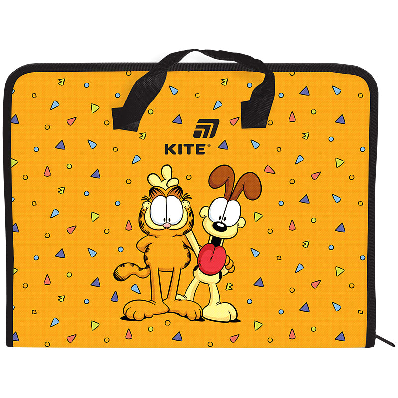 Folder-briefcase with zipper Kite Garfield GF26-202, 1 compartment, A4