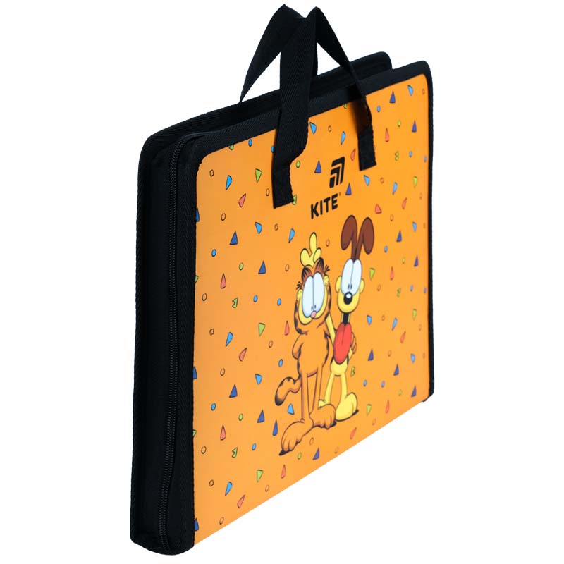 Folder-briefcase with zipper Kite Garfield GF26-202, 1 compartment, A4