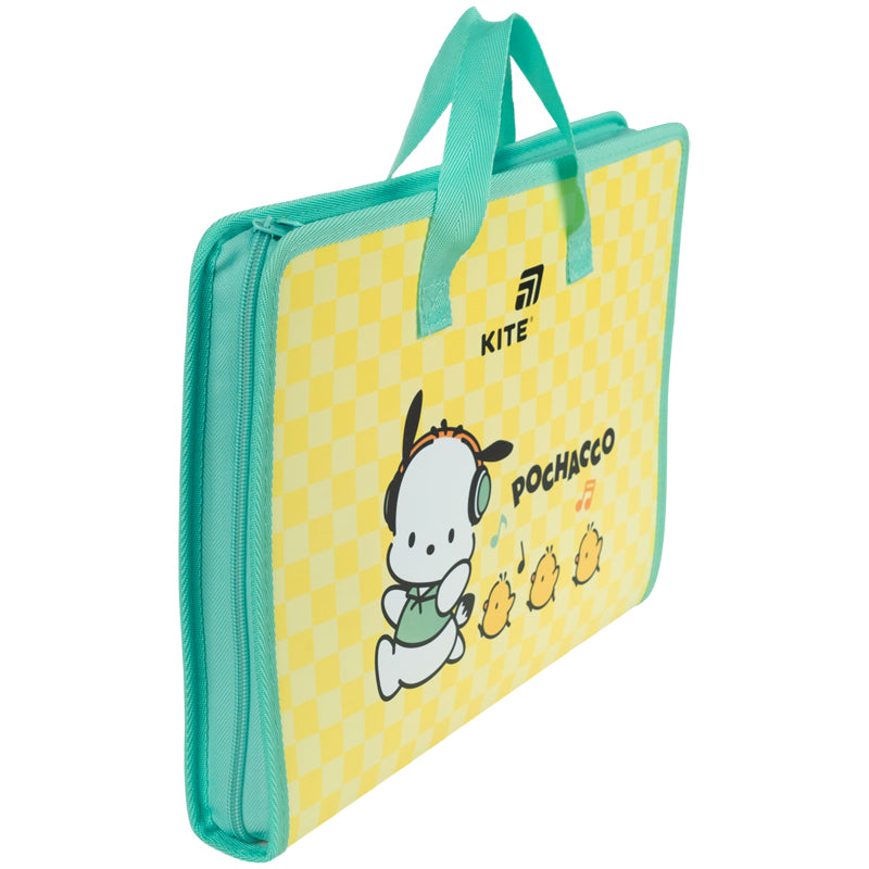 Folder-briefcase with zipper Kite Pochacco PC26-202, 1 compartment, A4
