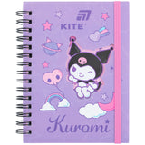 Spiral notebook Kite Kuromi HK26-229, А6, 80 sheets, grid