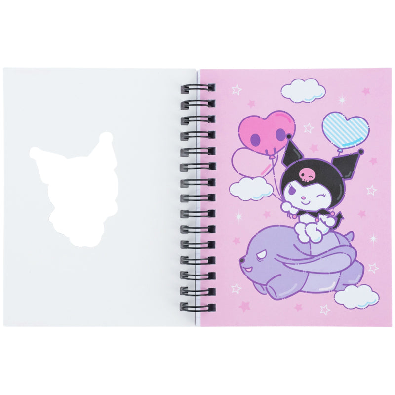 Spiral notebook Kite Kuromi HK26-229, А6, 80 sheets, grid