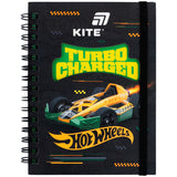 Spiral notebook Kite Hot Wheels HW26-229, А6, 80 sheets, grid