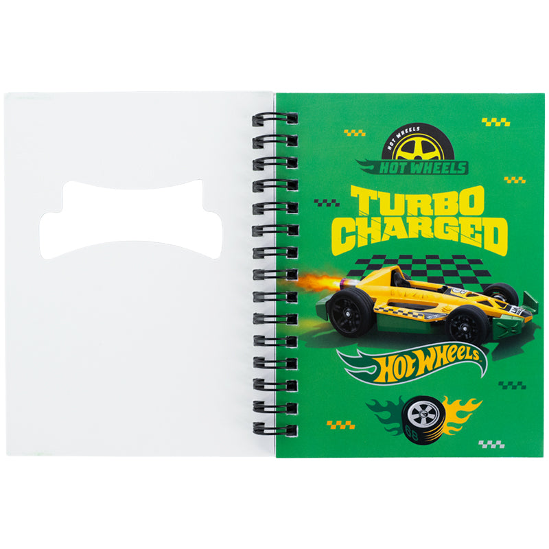 Spiral notebook Kite Hot Wheels HW26-229, А6, 80 sheets, grid