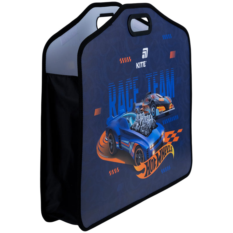 Briefcase with velcro Kite Hot Wheels HW26-208, 1 compartment, A3+