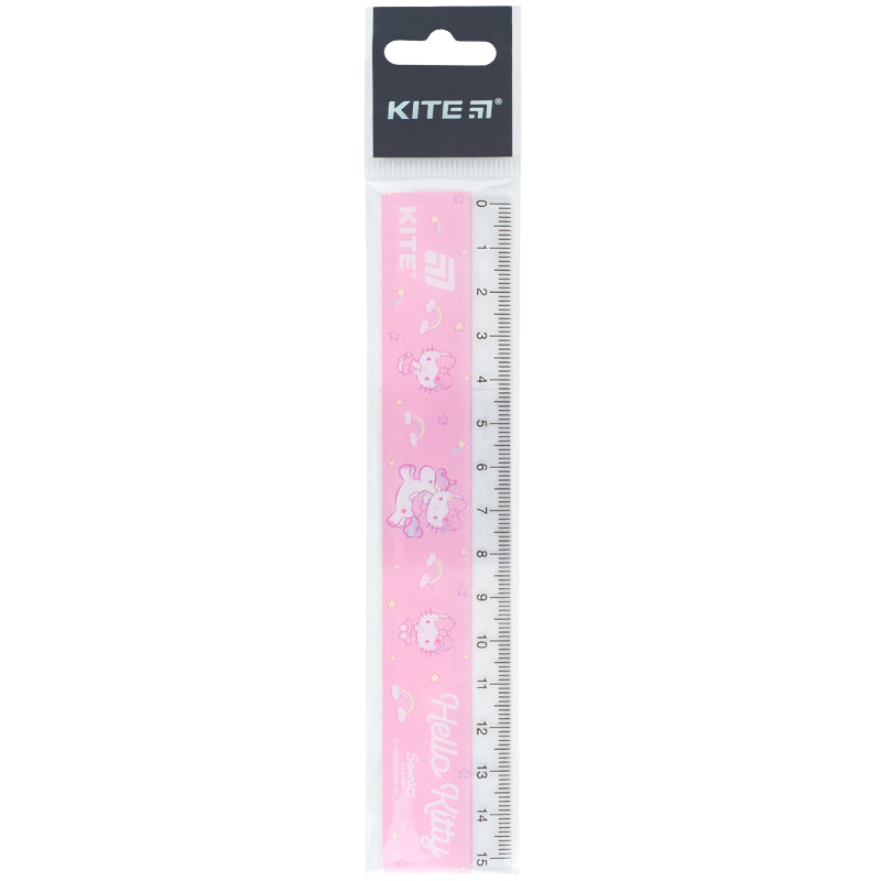Ruler  plastic Kite Hello Kitty, HK26-090-2, 15 cm