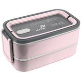 Lunchbox double layer Kite, K26-183-1, 1400 ml, powdered
