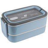Lunchbox double layer Kite, K26-183-3, 1400 ml, blue