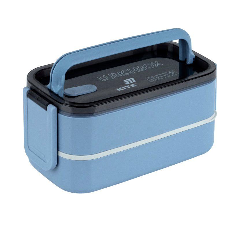 Lunchbox double layer Kite, K26-183-3, 1400 ml, blue