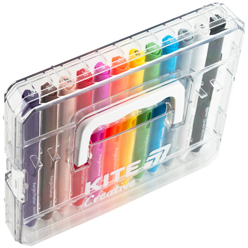 Acrylic markers with liquid ink Kite Creative K-1161, 12 colors