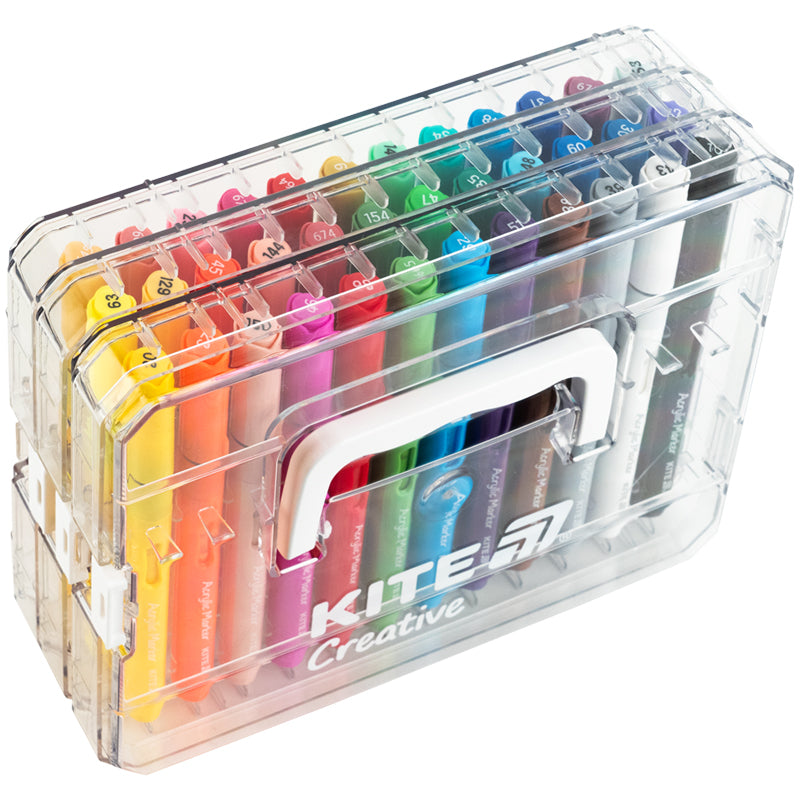 Acrylic markers with liquid ink Kite Creative K-1163, 36 colors