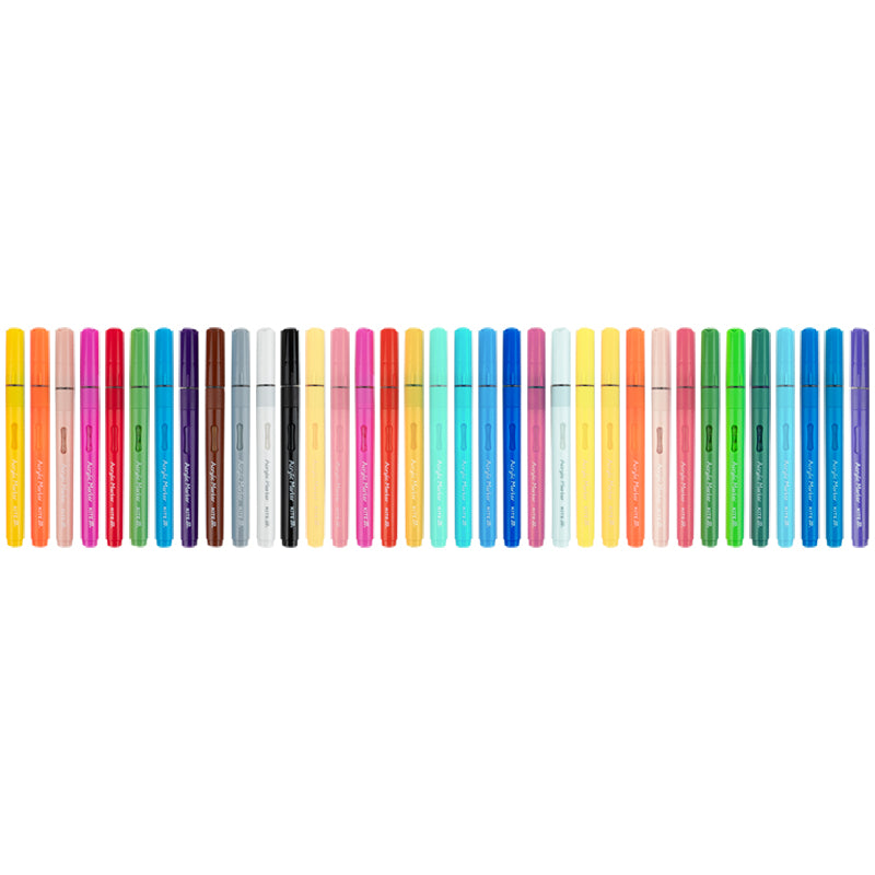 Acrylic markers with liquid ink Kite Creative K-1163, 36 colors