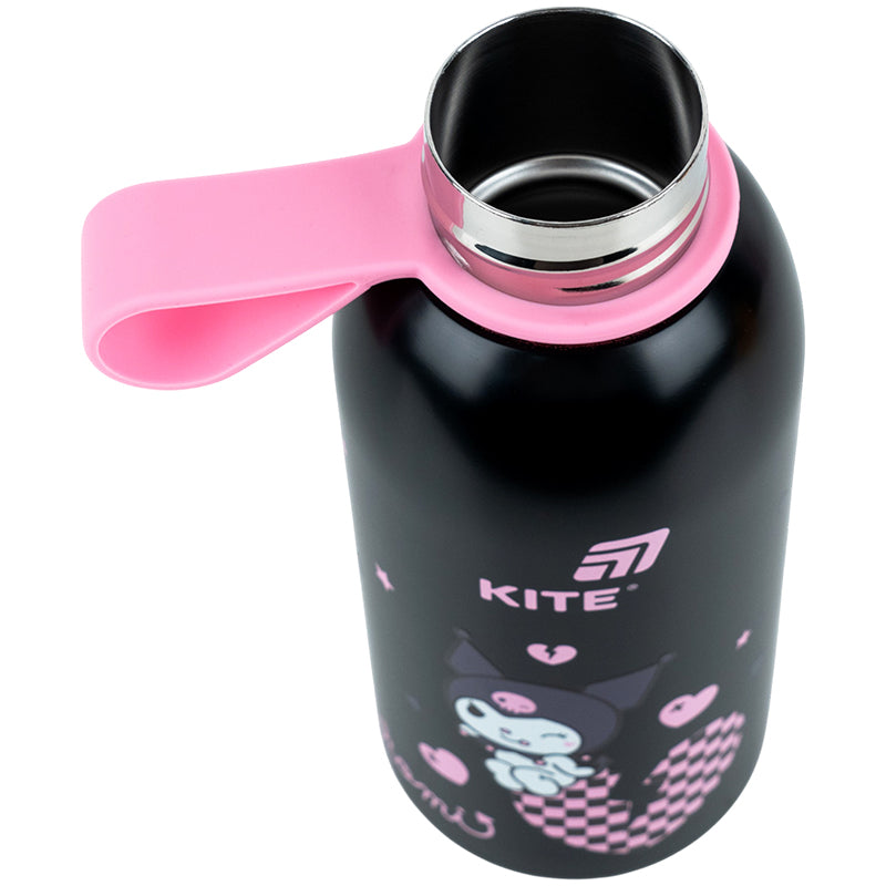 Thermos with a figurine lid Kite Kuromi HK26-1267-2, 350 ml