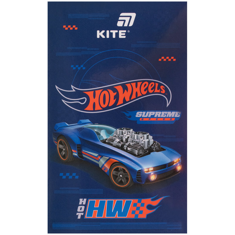 Notepad Kite Hot Wheels HW26-195, A6, 50 sheets, blank