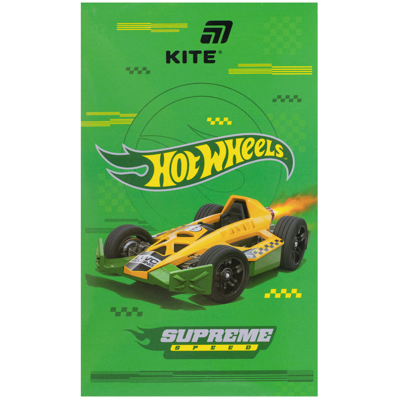 Notepad Kite Hot Wheels HW26-195, A6, 50 sheets, blank