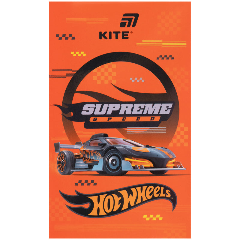 Notepad Kite Hot Wheels HW26-195, A6, 50 sheets, blank
