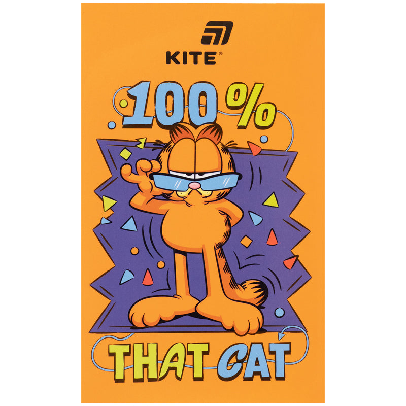 Notepad Kite Garfield GF26-195, A6, 50 sheets, blank