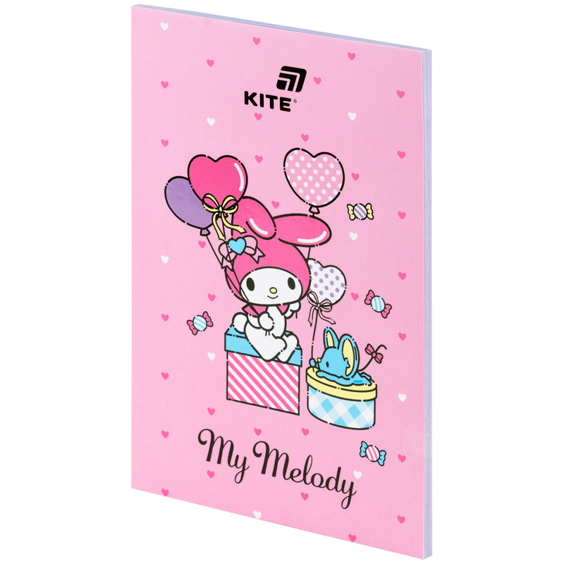 Notebook Kite My Melody HK26-193, thermobinder, А5, 64 sheets, blank